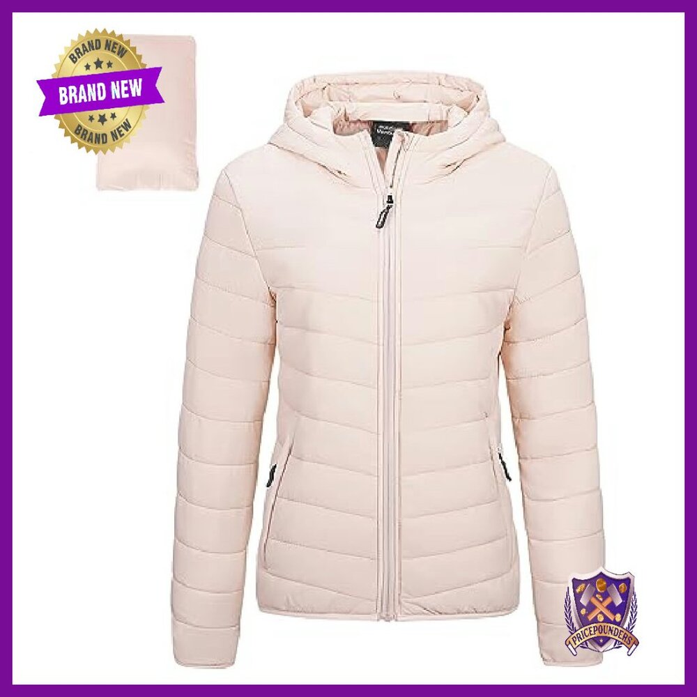 Packable Lightweight Puffer Jacket with Hood, Ful… - image 2